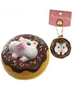 The Sweet Life Series Hamster Donut Squishy